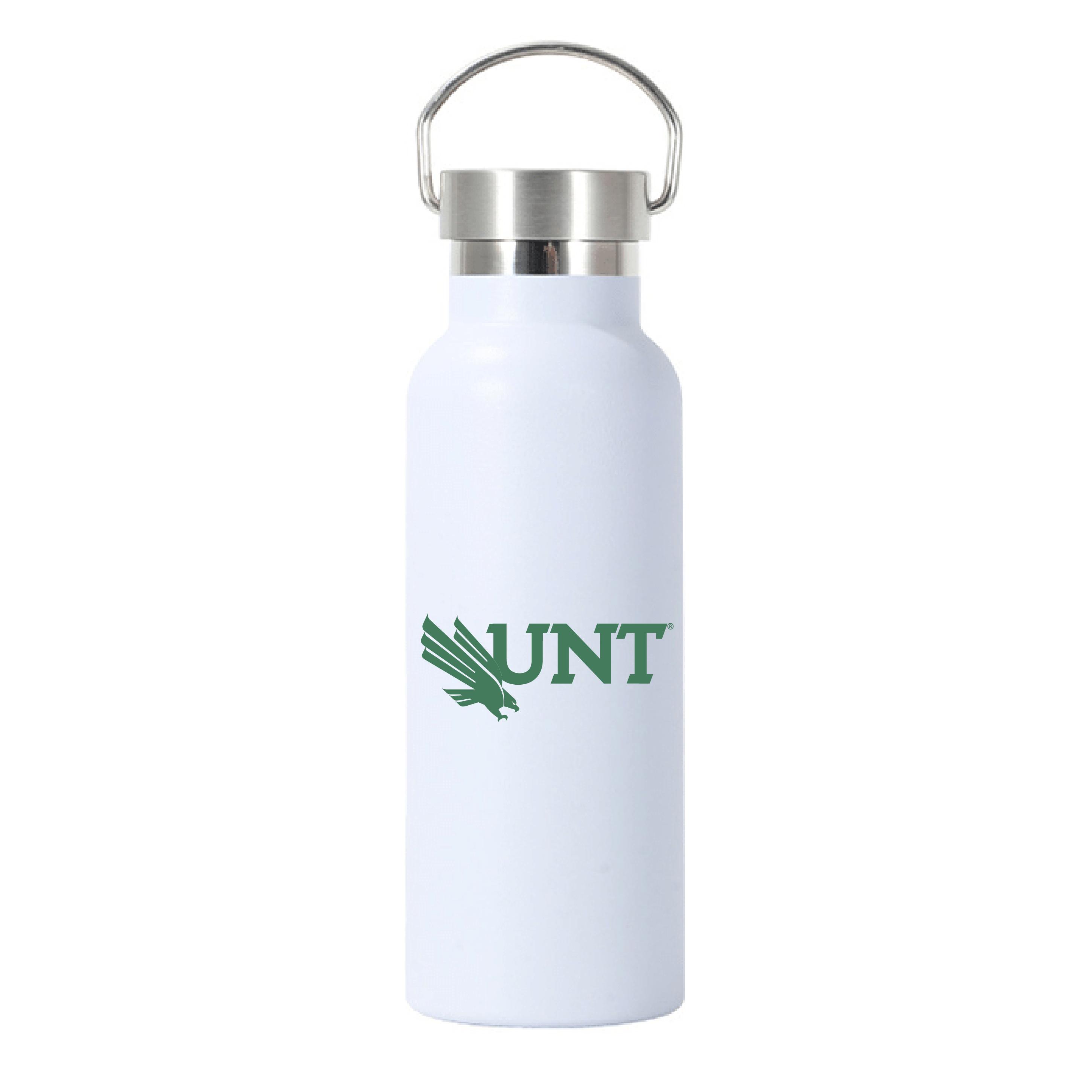 17oz Vacuum Insulated Bottle with Stainless Steel Lid - UNT Eagle