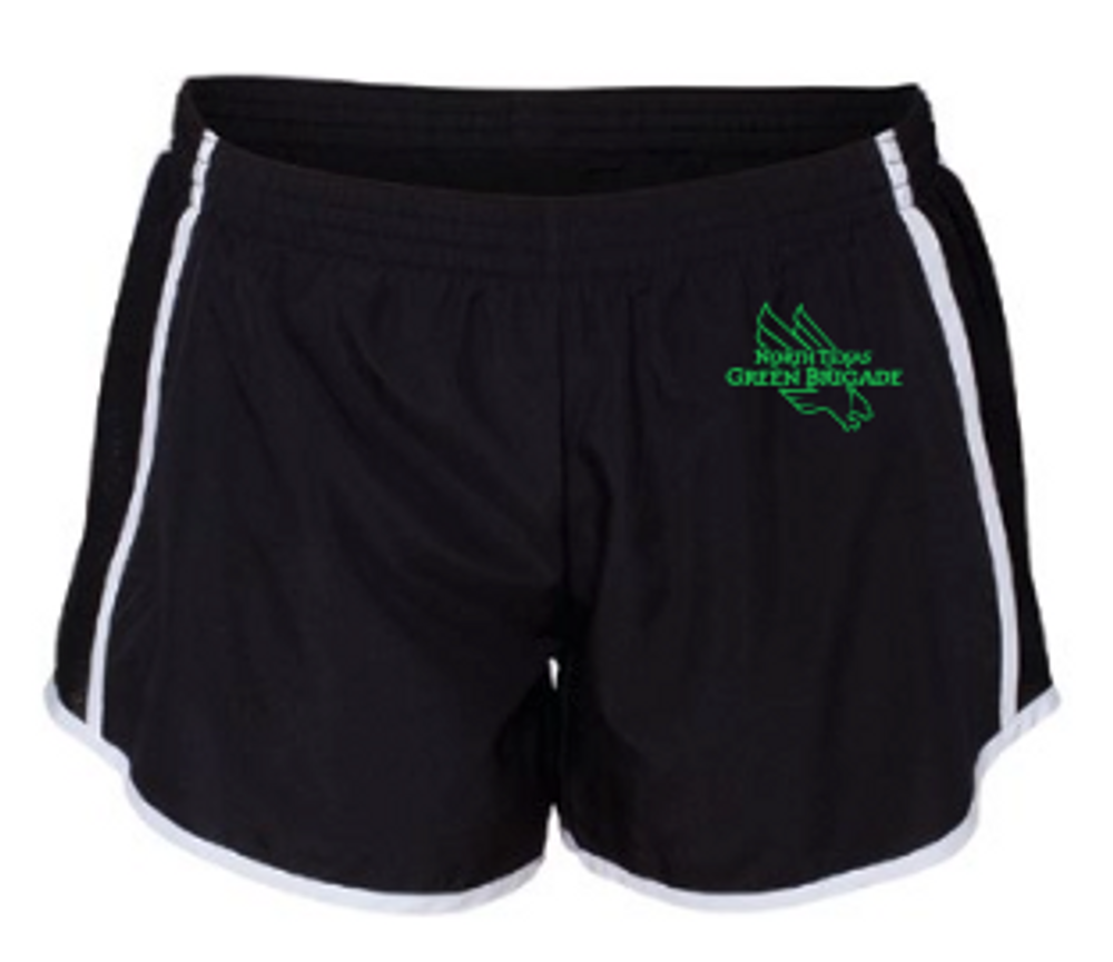 UNT Green Brigade Womens Running Shorts  